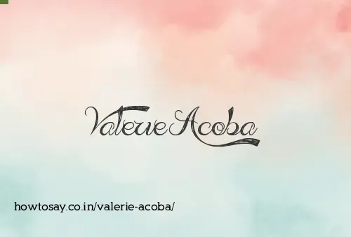 Valerie Acoba
