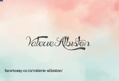 Valerie Albiston