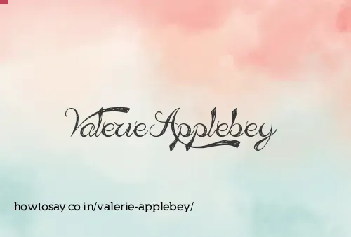 Valerie Applebey
