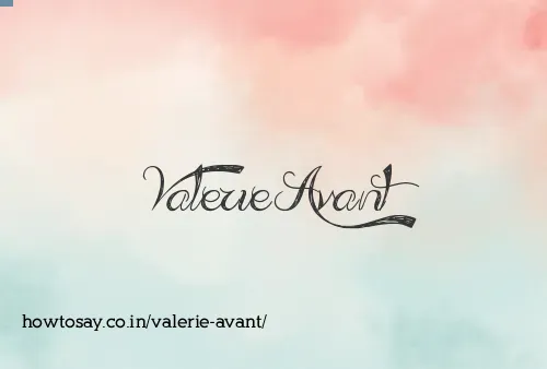 Valerie Avant