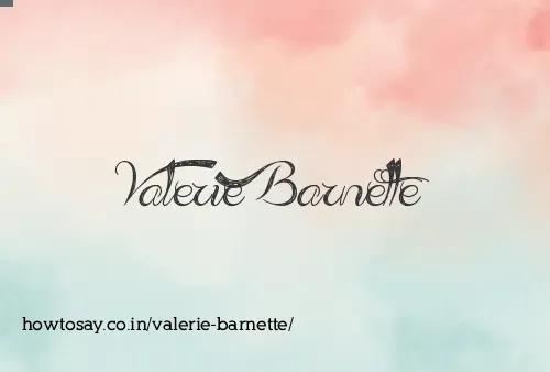 Valerie Barnette