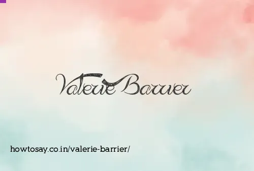 Valerie Barrier