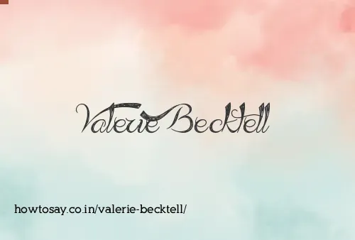 Valerie Becktell