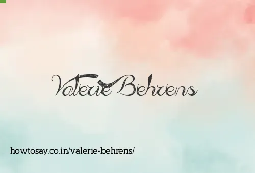 Valerie Behrens