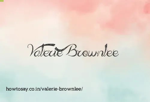 Valerie Brownlee