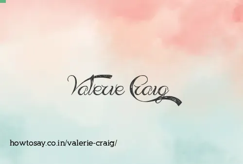 Valerie Craig