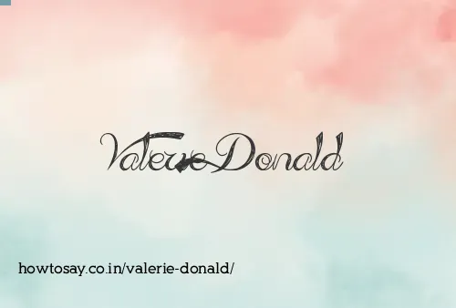 Valerie Donald