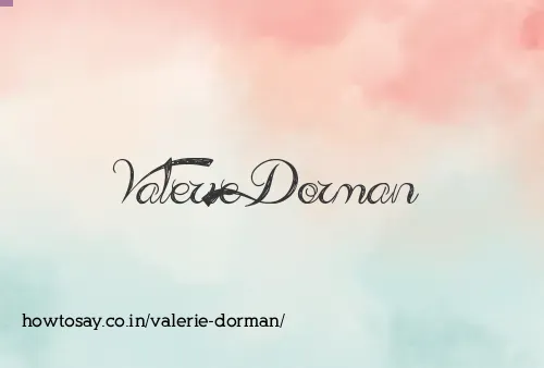 Valerie Dorman