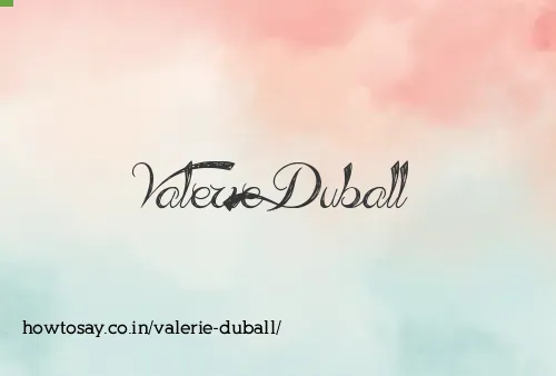 Valerie Duball