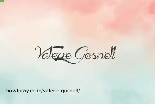 Valerie Gosnell