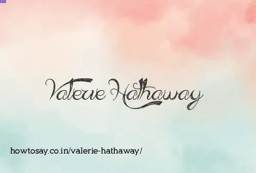 Valerie Hathaway