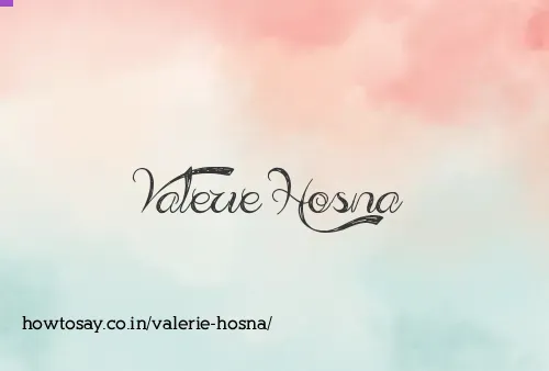 Valerie Hosna