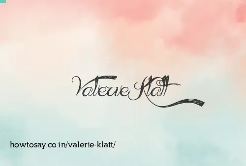 Valerie Klatt