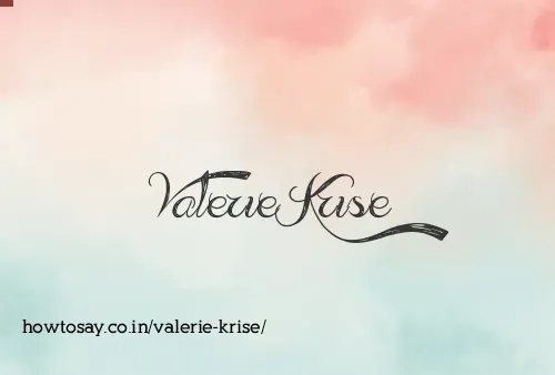 Valerie Krise