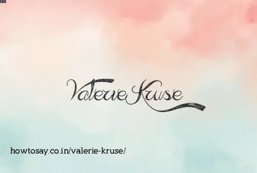 Valerie Kruse