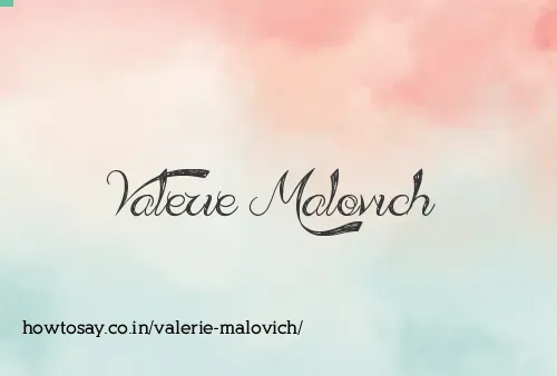 Valerie Malovich