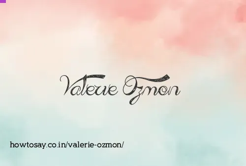 Valerie Ozmon