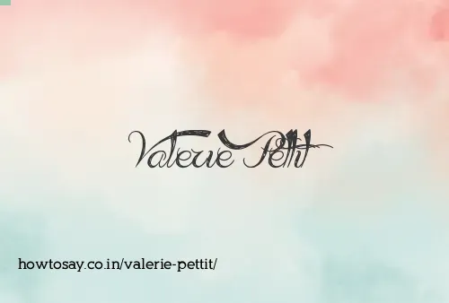 Valerie Pettit