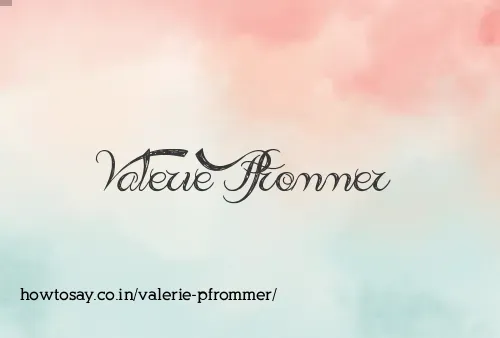 Valerie Pfrommer