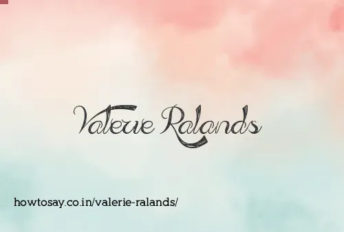 Valerie Ralands