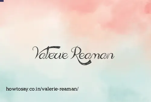 Valerie Reaman