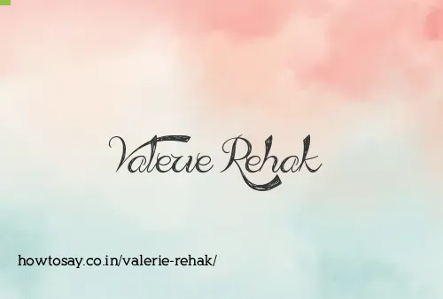 Valerie Rehak