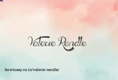 Valerie Rendle