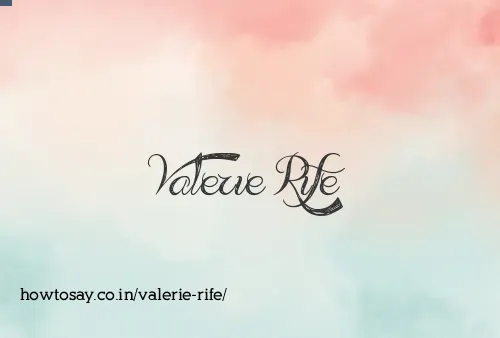 Valerie Rife