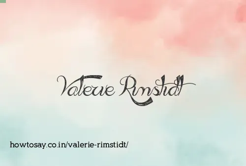Valerie Rimstidt