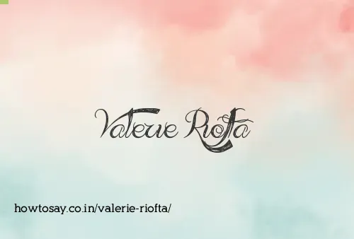 Valerie Riofta