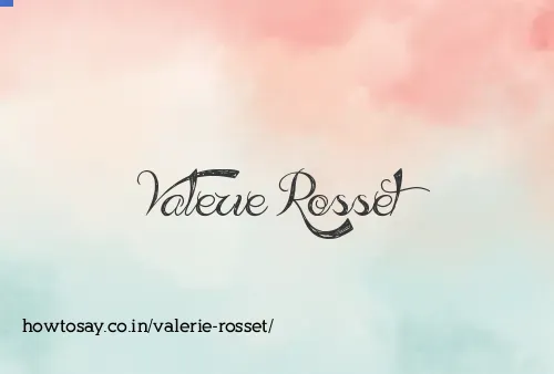 Valerie Rosset
