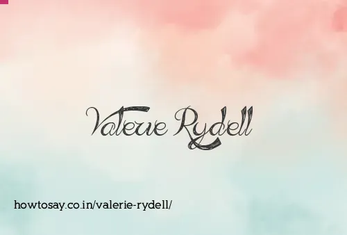 Valerie Rydell