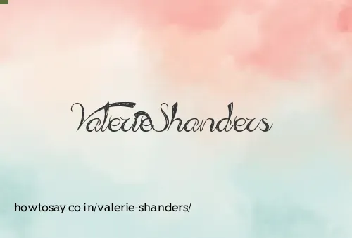 Valerie Shanders