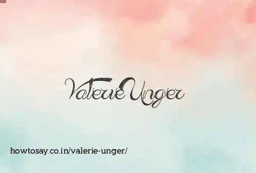 Valerie Unger