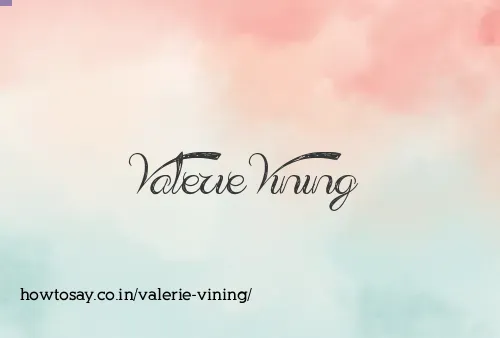 Valerie Vining
