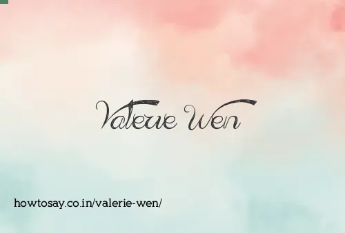 Valerie Wen