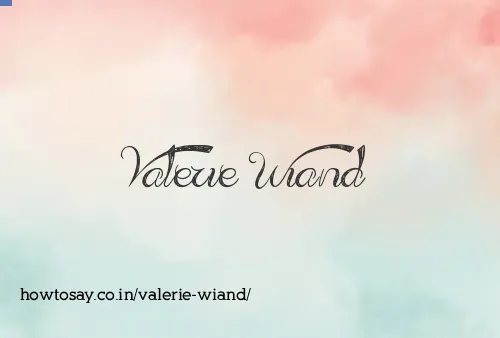 Valerie Wiand