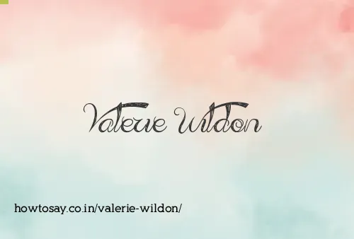 Valerie Wildon