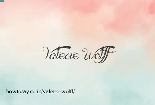 Valerie Wolff