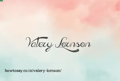 Valery Lornson