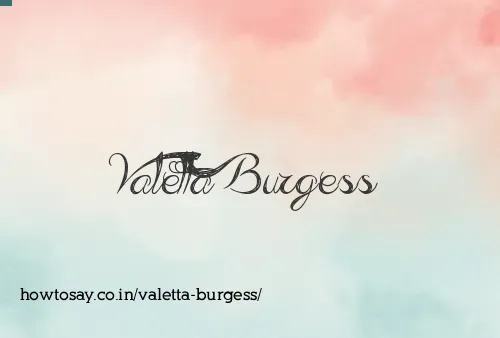 Valetta Burgess