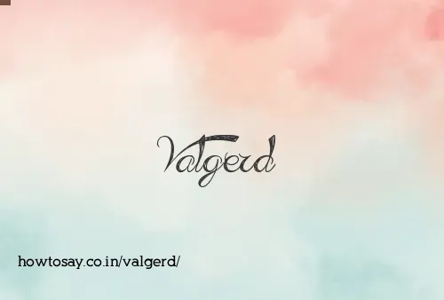 Valgerd