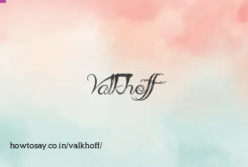Valkhoff