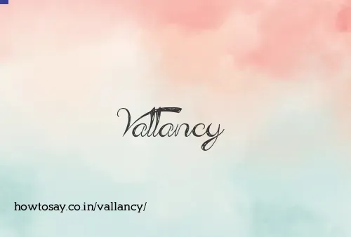 Vallancy