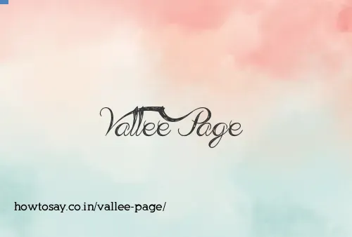 Vallee Page
