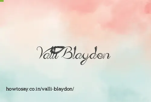 Valli Blaydon