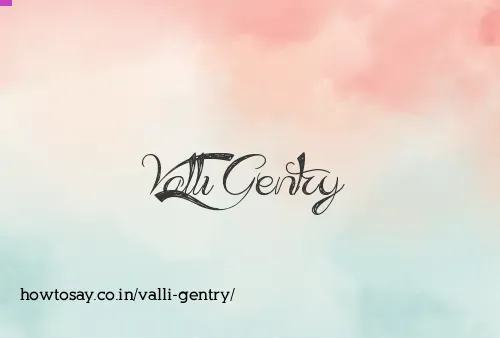 Valli Gentry