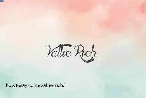Vallie Rich