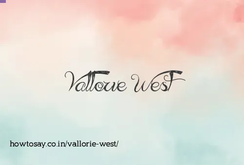 Vallorie West