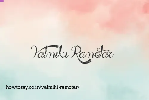 Valmiki Ramotar